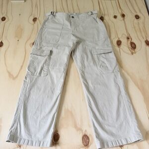 Hollister Low-Rise Baggy Jeans Womens W26 Short Beige Color